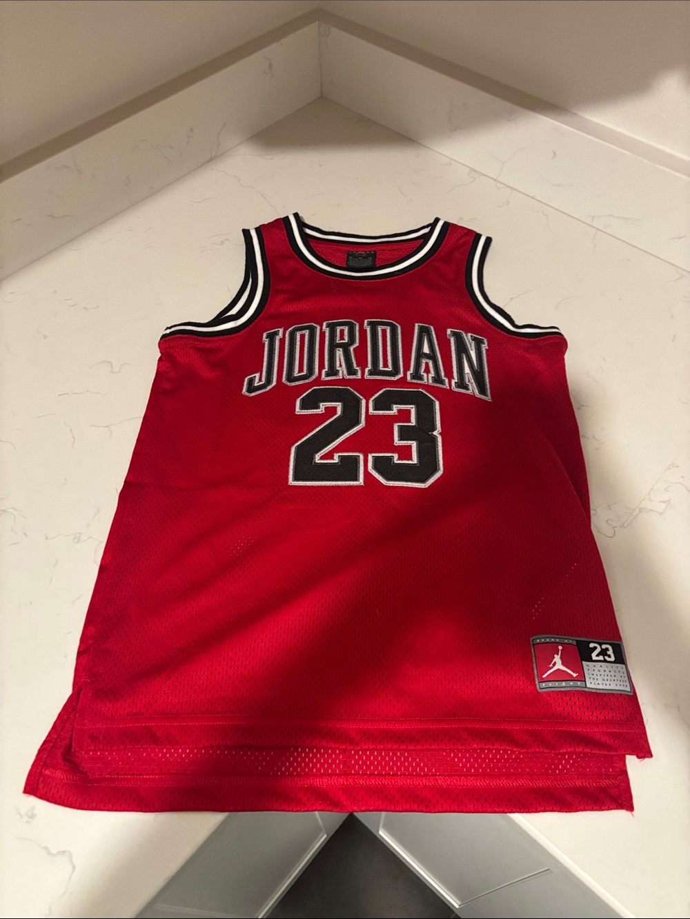 Jordan Red 23 Kids Basketball Jersey M